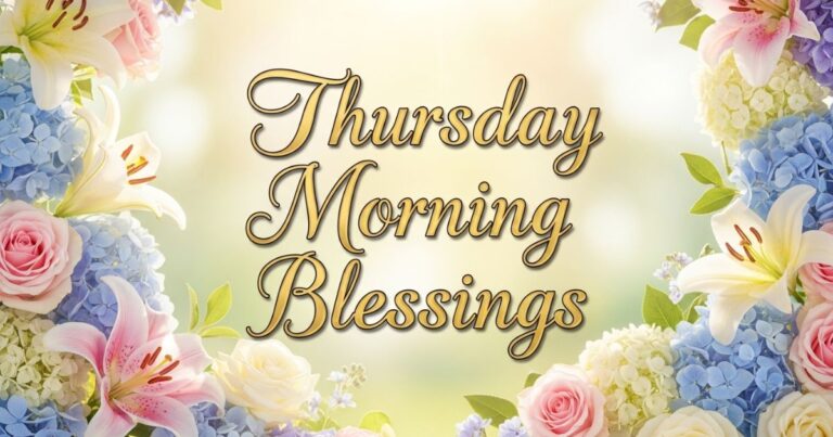 Thursday Morning Blessings to Start Your Day with Positivity & Faith
