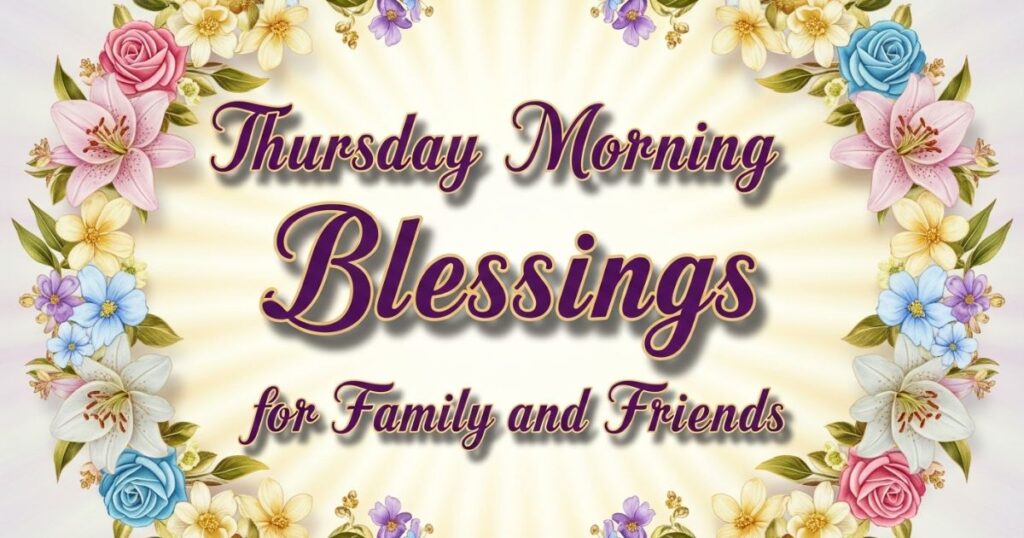 Thursday Morning Blessings for Family and Friends
