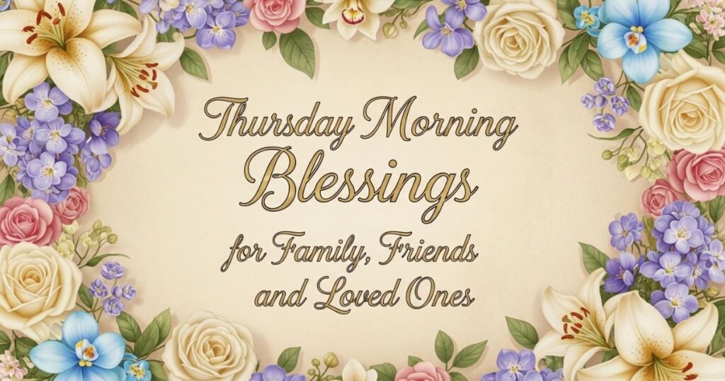 Thursday Morning Blessings for Family, Friends, and Loved Ones