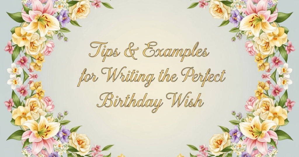 Tips & Examples for Writing the Perfect Birthday Wish