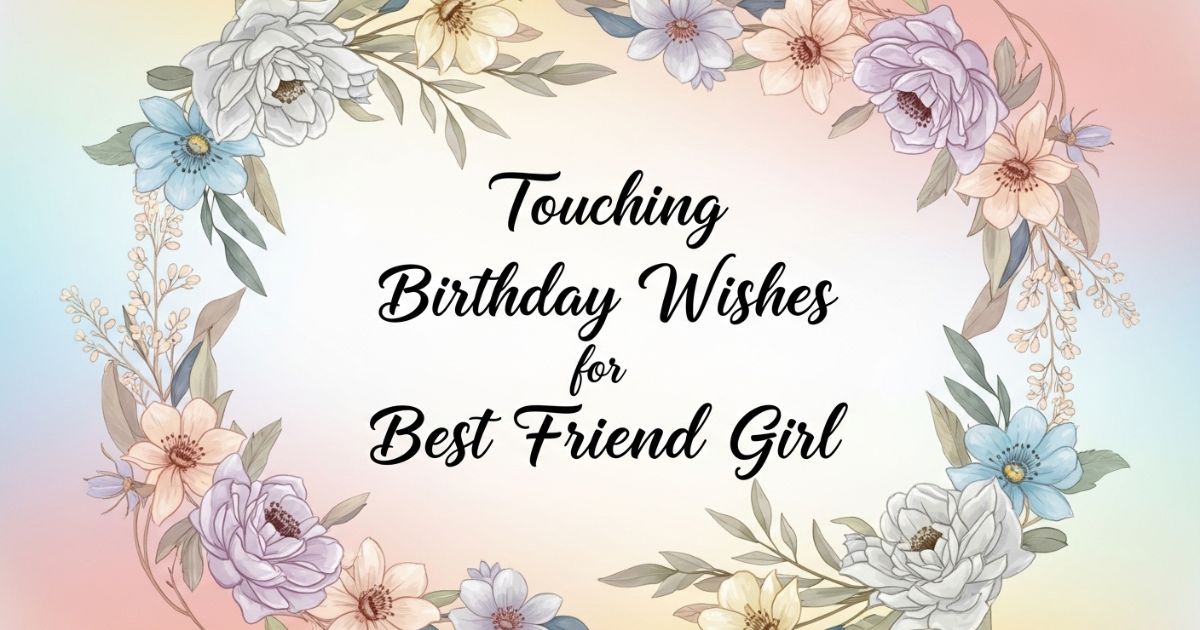 touching birthday wishes for best friend girl