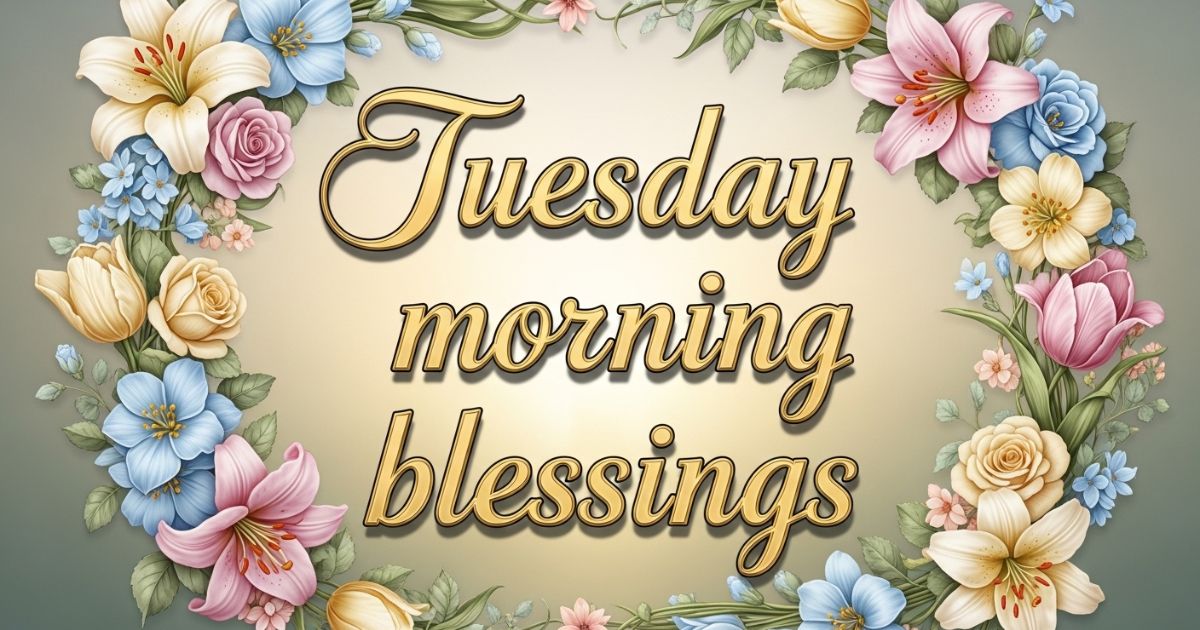 Tuesday morning blessings