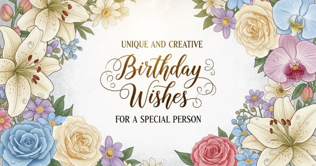 Unique and Creative Birthday Wishes for Special Person