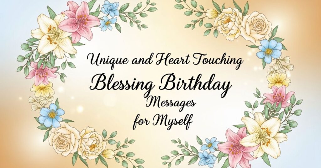 Unique and Heart Touching Blessing Birthday Messages for Myself