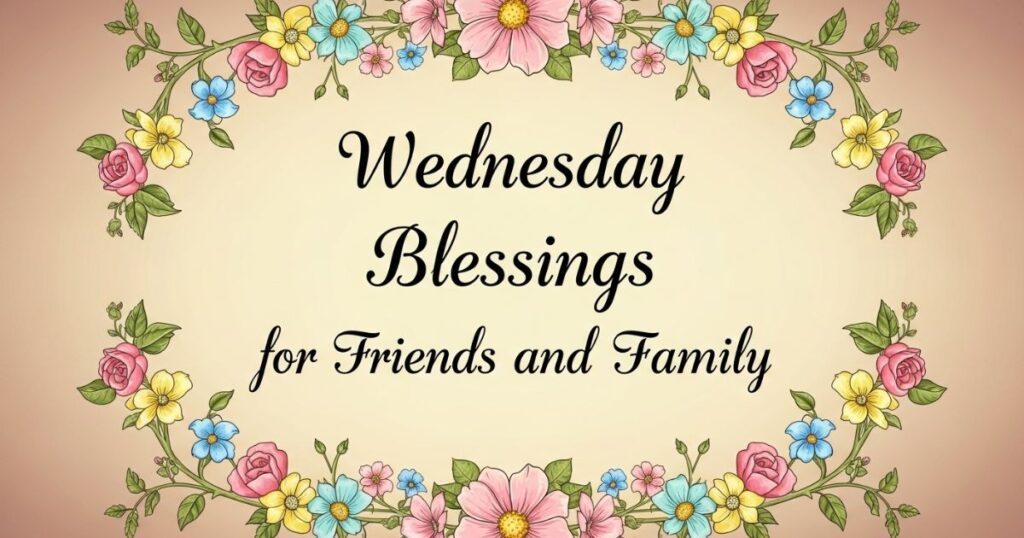 Wednesday Blessings for Friends and Family