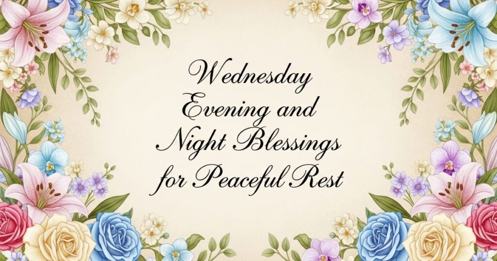 Wednesday Evening and Night Blessings for Peaceful Rest