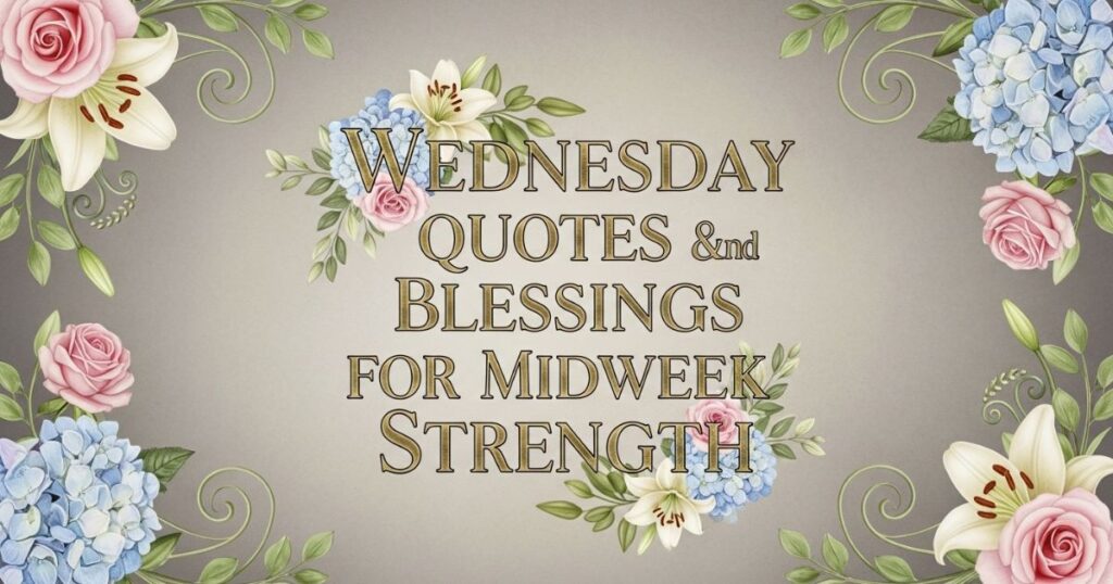 Wednesday Quotes and Blessings for Midweek Strength
