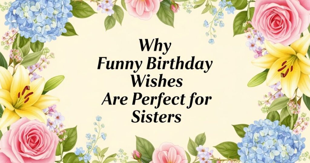 Why Funny Birthday Wishes Are Perfect for Sisters