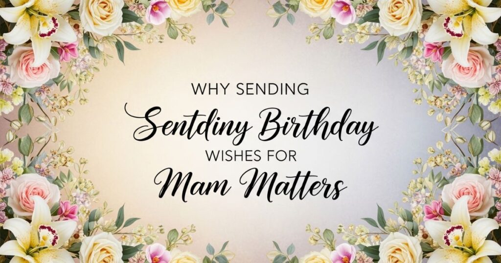 Why Sending Birthday Wishes for Mam Matters
