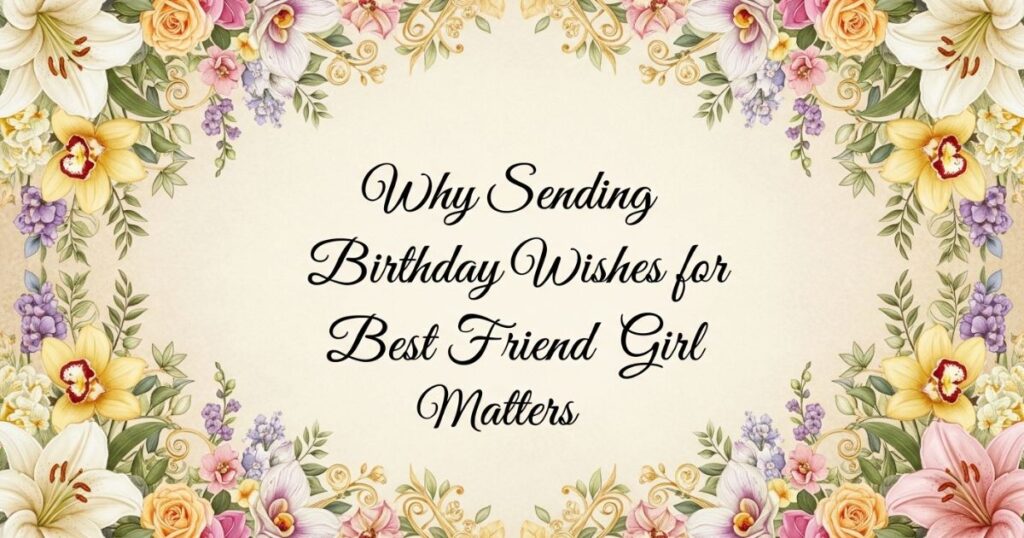 Why Sending Touching Birthday Wishes for Best Friend Girl Matters