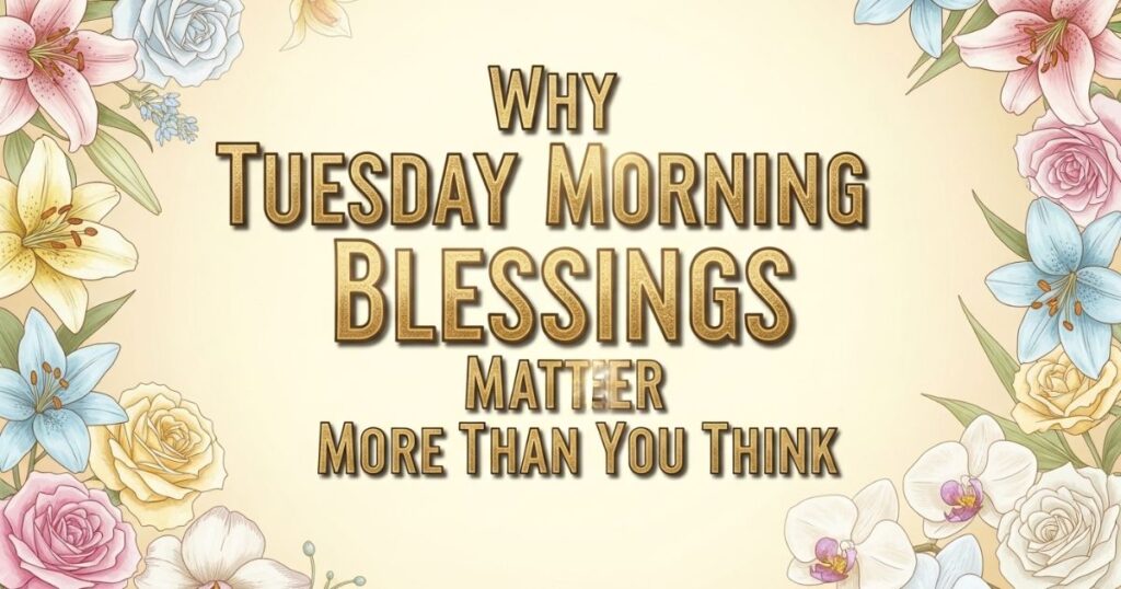 Why Tuesday Morning Blessings Matter More Than You Think