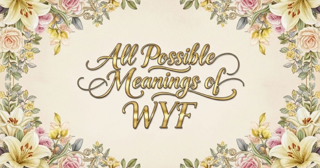 All Possible Meanings of WYF