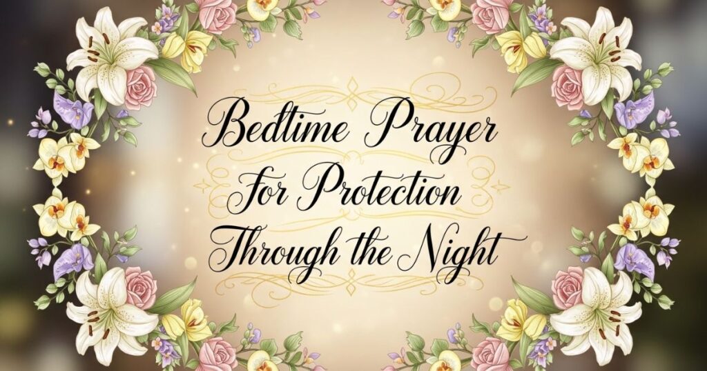 Bedtime Prayer for Protection Through the Night