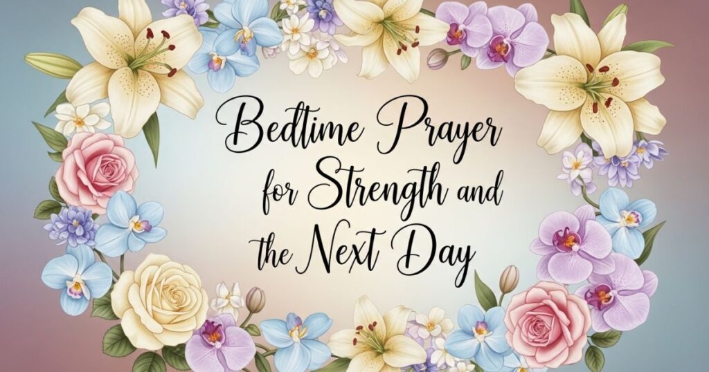 Bedtime Prayer for Strength and the Next Day