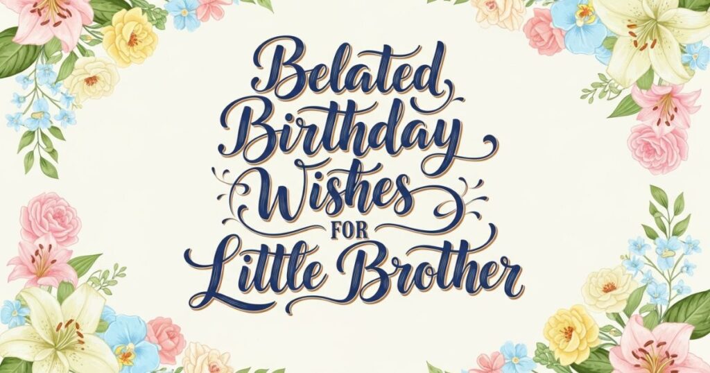 Belated Birthday Wishes for Little Brother