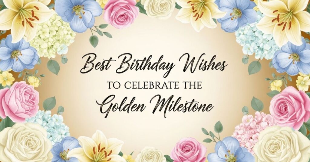 Best 50th Birthday Wishes to Celebrate the Golden Milestone