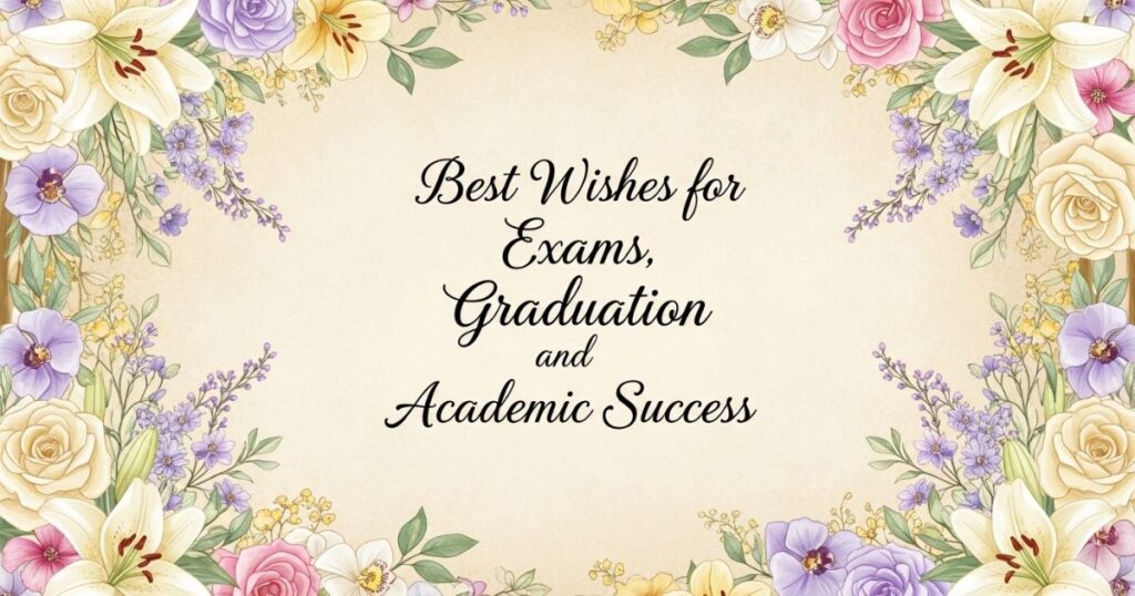 Best Wishes for Exams, Graduation, and Academic Success