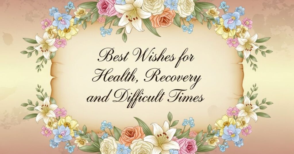 Best Wishes for Health, Recovery, and Difficult Times