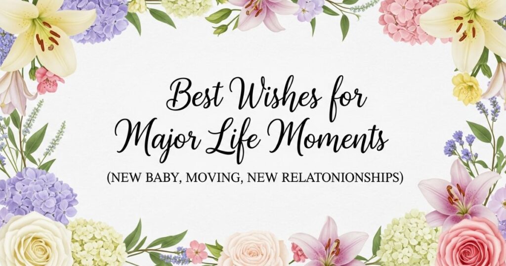 Best Wishes for Major Life Moments (New Baby, Moving, New Relationship)