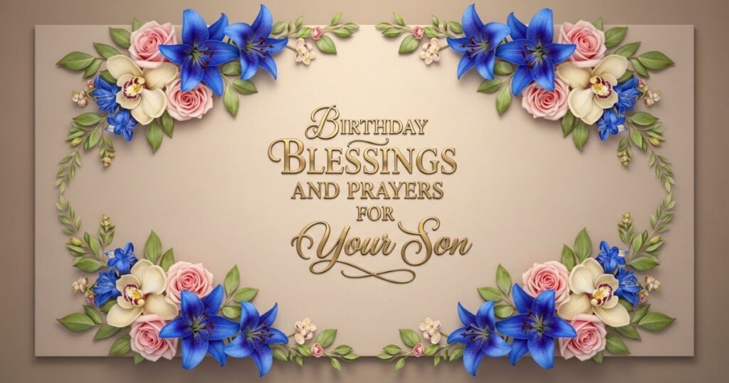 Birthday Blessings and Prayers for Your Son
