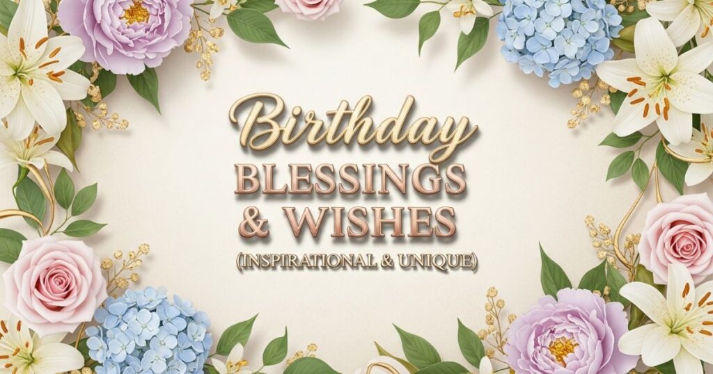 Birthday Blessings & Wishes (Inspirational & Unique)