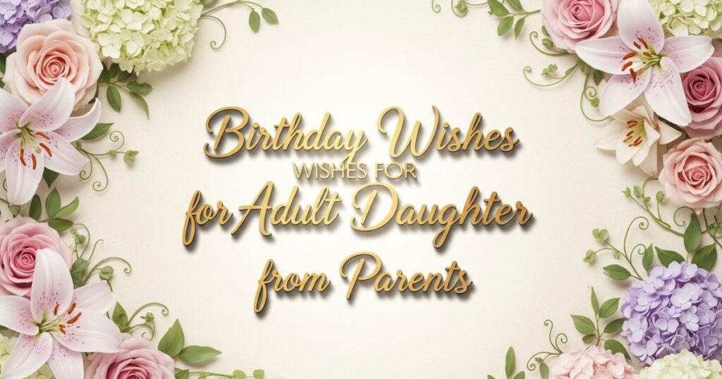 Birthday Wishes for Adult Daughter from Parents