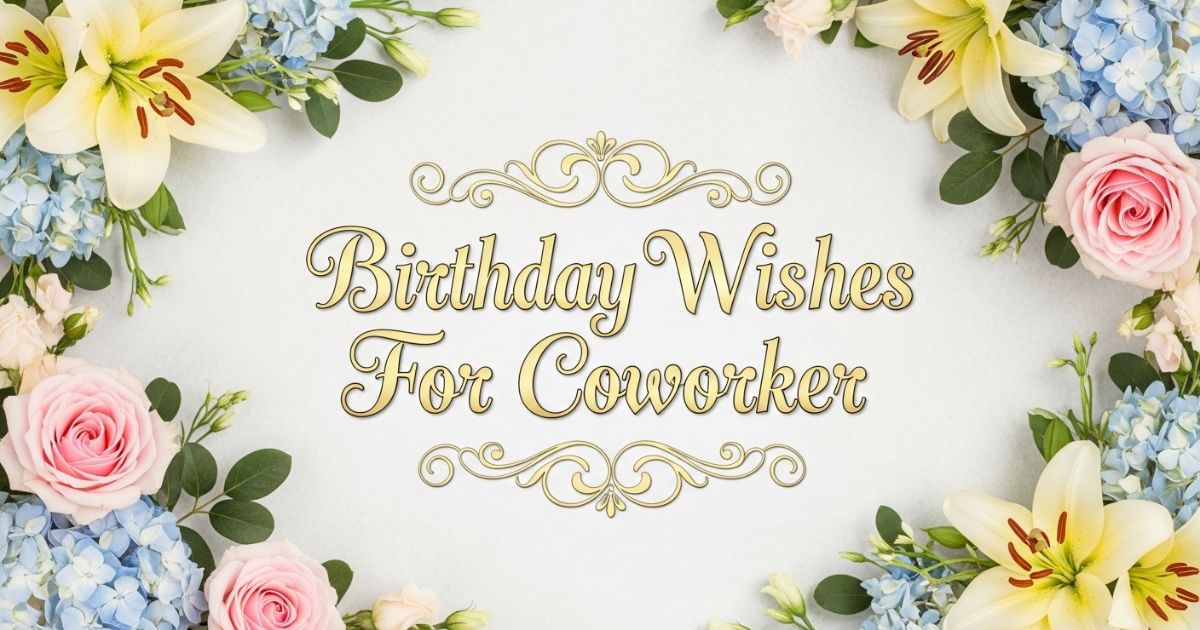 Birthday Wishes For Coworker