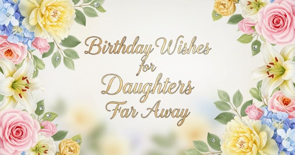 Birthday Wishes for Daughters Far Away