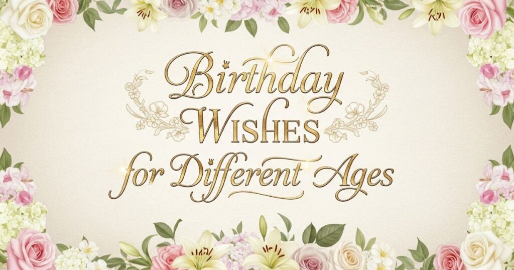 Birthday Wishes for Different Ages