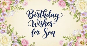 birthday wishes for son