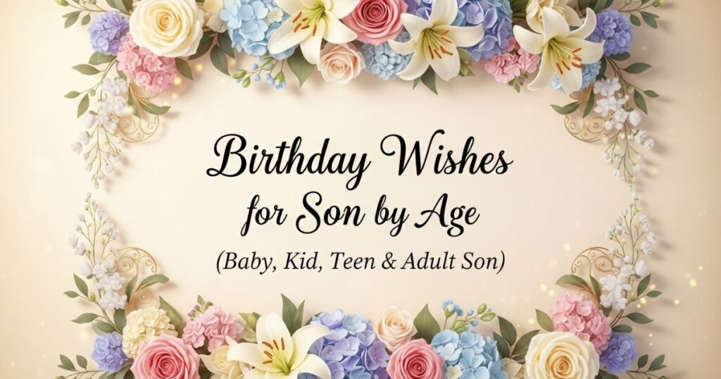 Birthday Wishes for Son by Age (Baby, Kid, Teen & Adult Son)