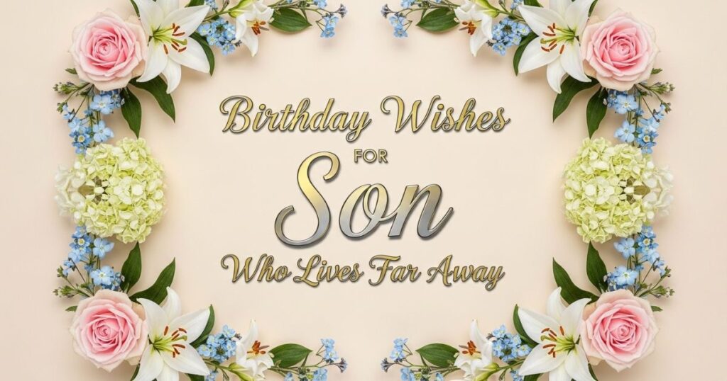 Birthday Wishes for Son Who Lives Far Away