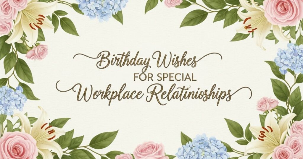 Birthday Wishes for Special Workplace Relationships