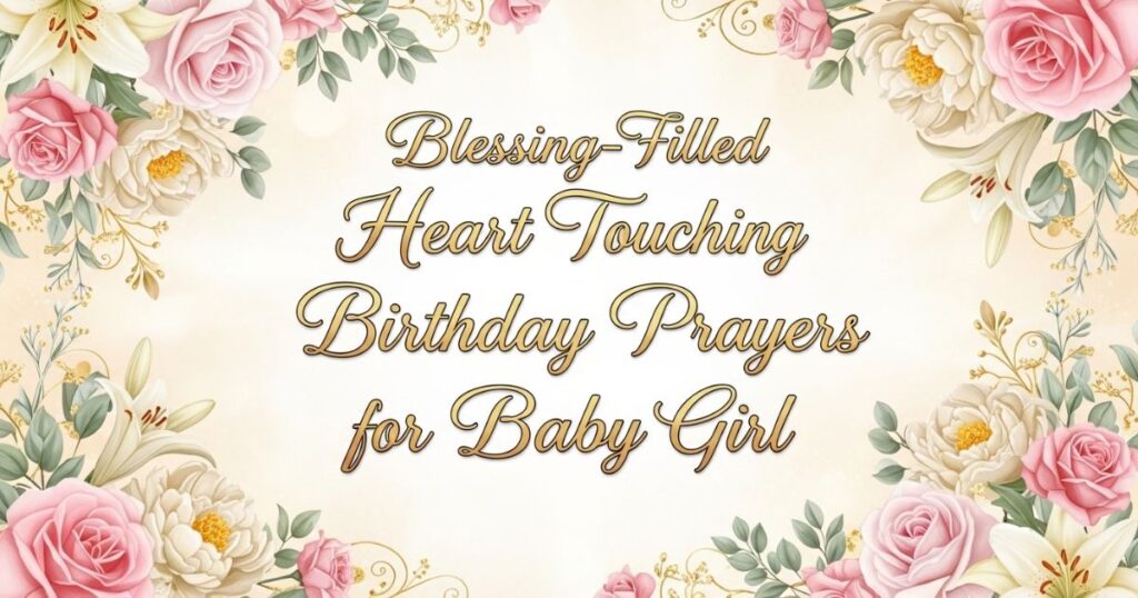 Blessing-Filled Heart Touching Birthday Prayers for Baby Girl