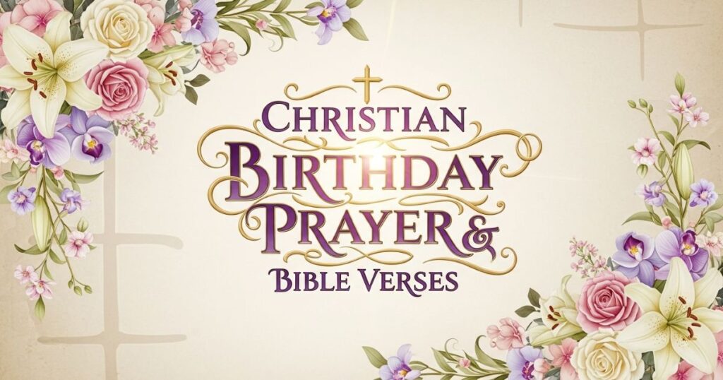 Christian Birthday Prayer & Bible Verses