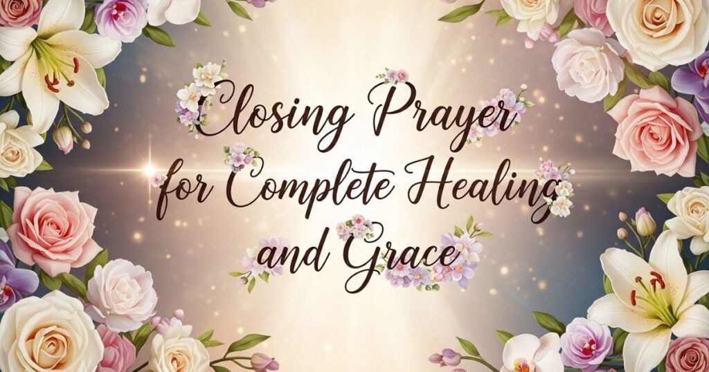 Closing Prayer for Complete Healing and Grace