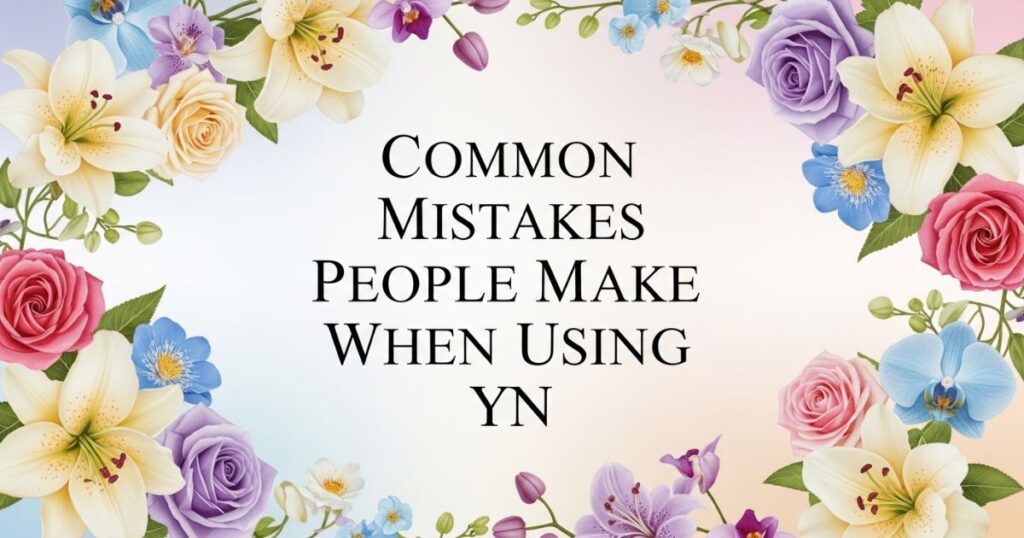 Common Mistakes People Make When Using YN