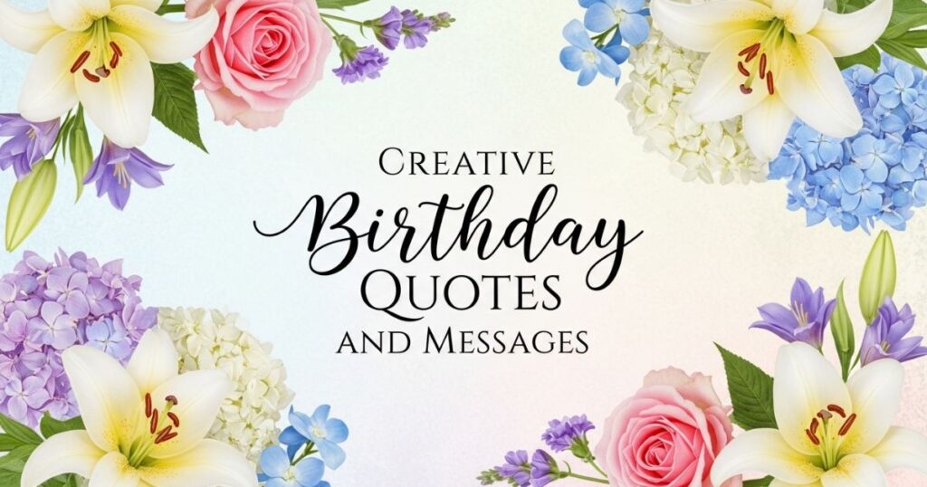 Creative Birthday Quotes and Messages