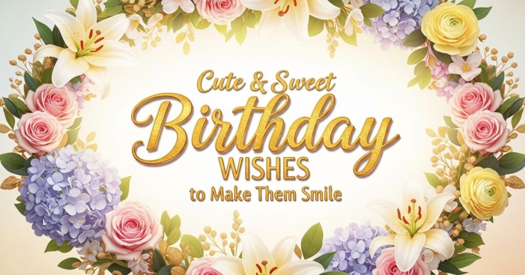 Cute & Sweet Birthday Wishes to Make Them Smile