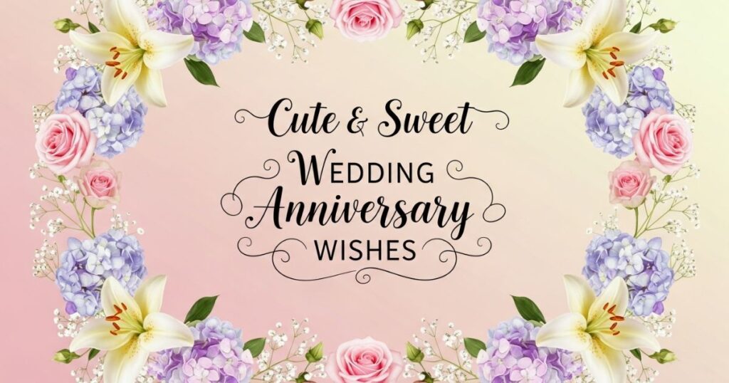 Cute & Sweet Wedding Anniversary Wishes
