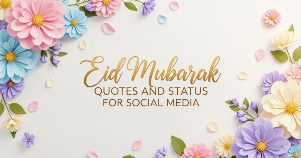 Eid Mubarak Quotes and Status for Social Media