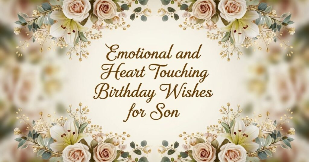 Emotional and Heart Touching Birthday Wishes for Son