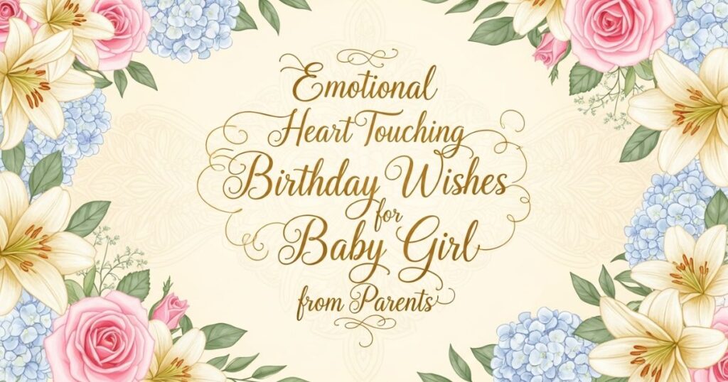 Emotional Heart Touching Birthday Wishes for Baby Girl from Parents