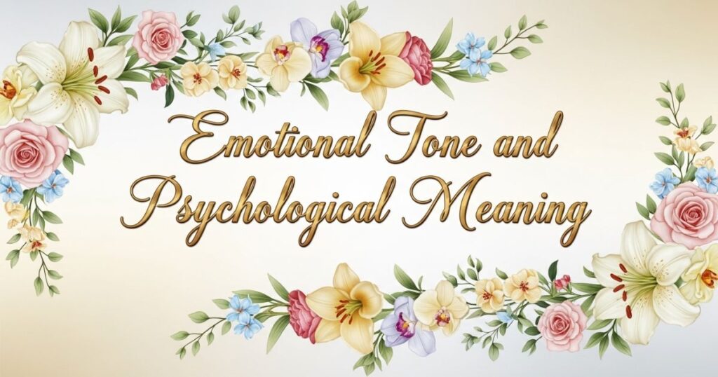 Emotional Tone and Psychological Meaning