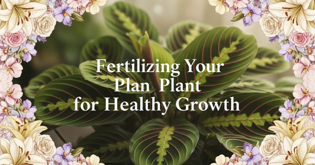 Fertilizing Your Prayer Plant for Healthy Growth