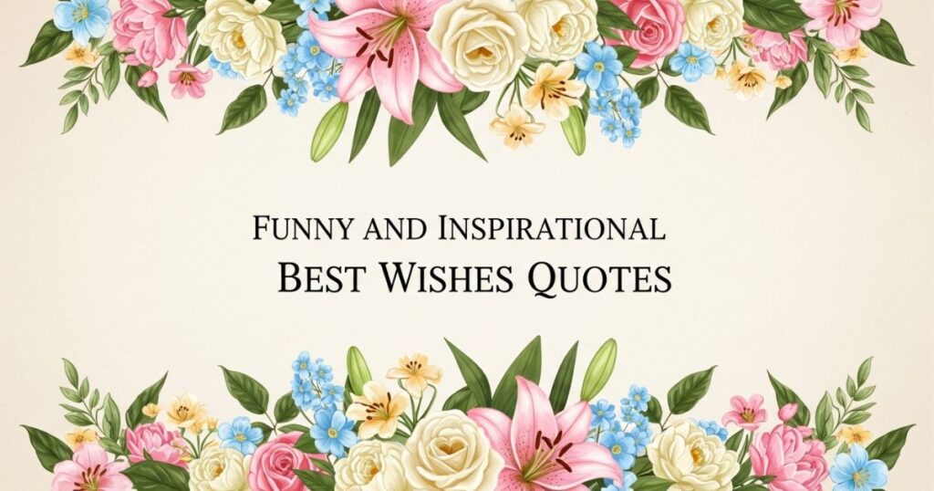 Funny and Inspirational Best Wishes Quotes