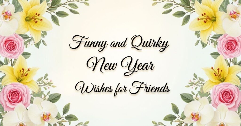 Funny and Quirky New Year Wishes for Friends