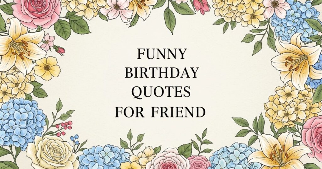 Funny Birthday Quotes for Friend