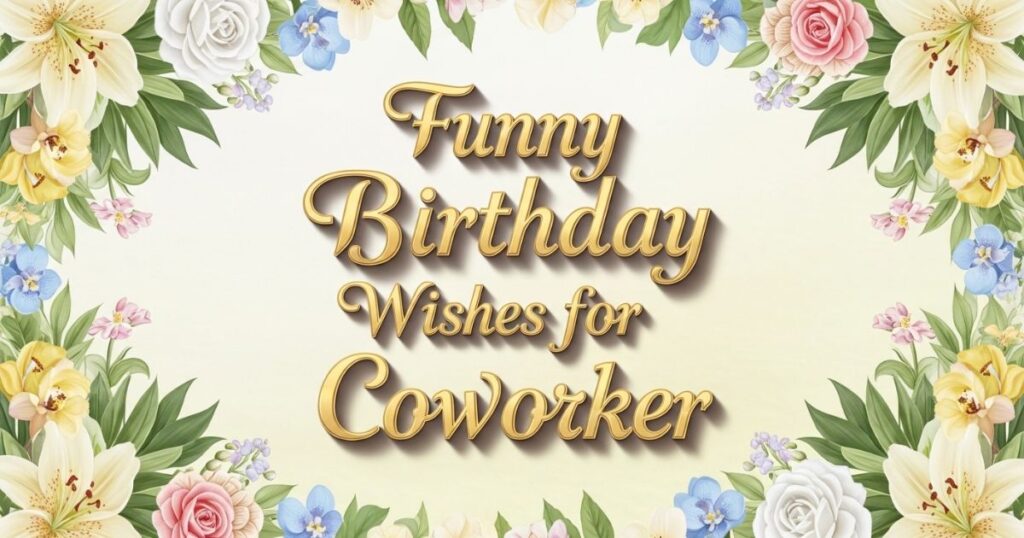 Funny Birthday Wishes for Coworker