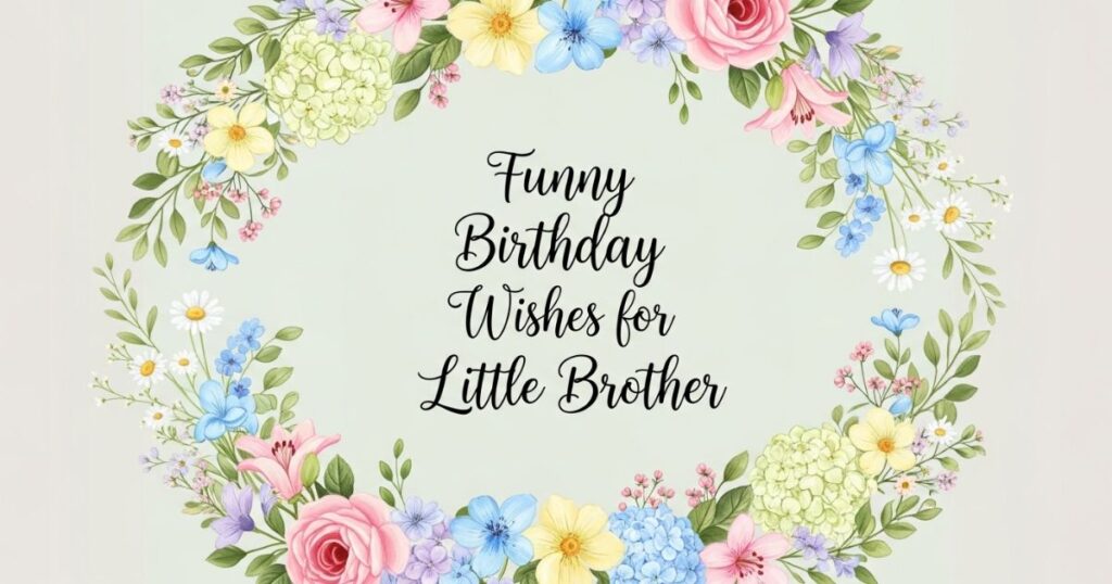 Funny Birthday Wishes for Little Brother
